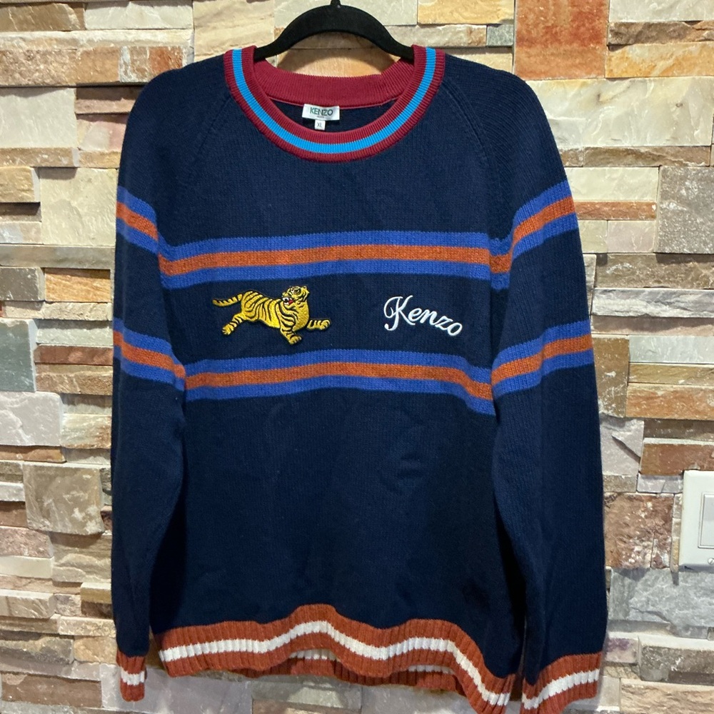 KENZO Wool-Blend Jumping Tiger Sweater